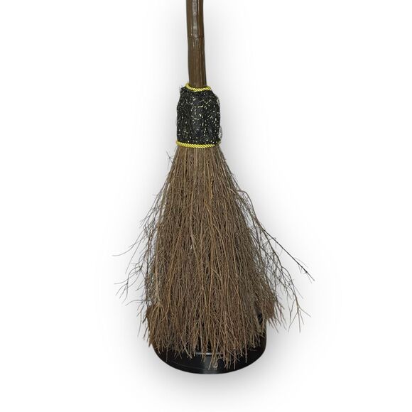 Animated Floating Witches Broom Seasonal Visions Int Halloween Decoration - Picture 2 of 6